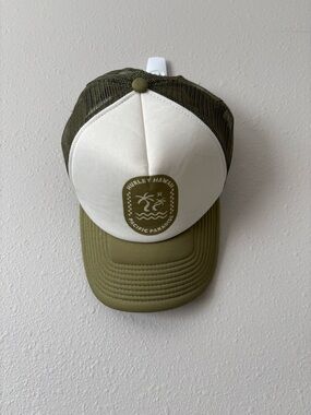 Hurley Olive Green & White Pacific Paradise Trucker Hat